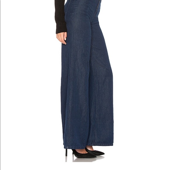 FREE PEOPLE Dark Denim Wide Legged Jeans NWOT - Picture 3 of 8